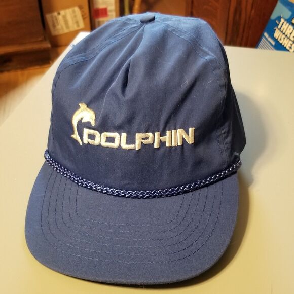 Vintage Dolphin RV Cotton/poly mix strapback hat by Otto - Picture 1 of 12
